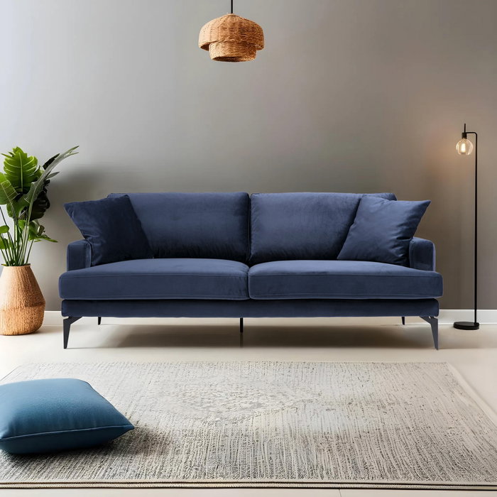 Atelier Del Sofa Papira Sofá de 3 plazas Azul marino